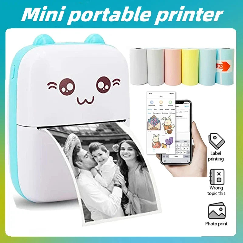 Cute Mini Bluetooth Thermal Printer