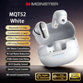 Monster MQT52 TWS Wireless Bluetooth 5.4 Earbuds – Noise-Canceling, Gaming & HIFI Sound