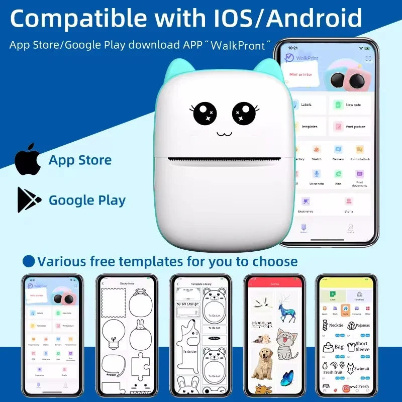 Cute Mini Bluetooth Thermal Printer