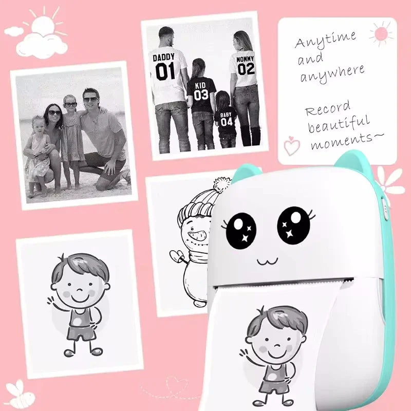 Cute Mini Bluetooth Thermal Printer